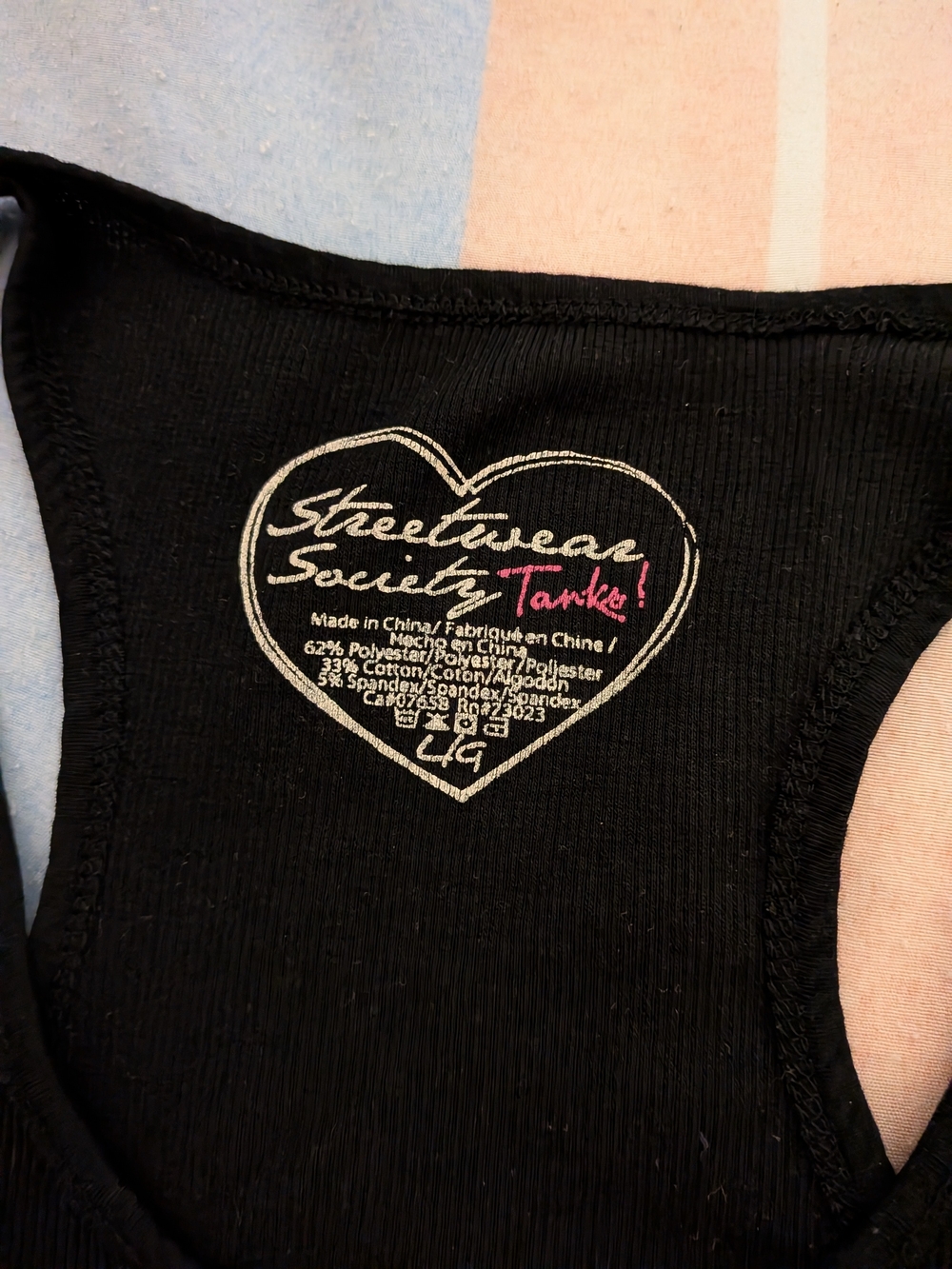 Black Ribbed Tank Top - Picture 3 of 3